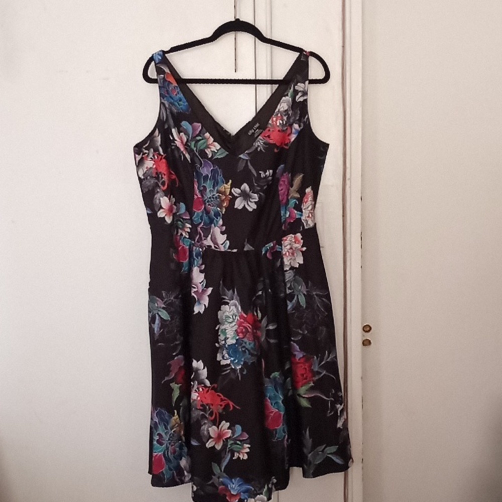 Beautiful City Chic fit and flare floral dress